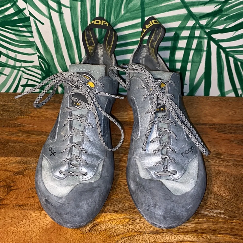 La Sportiva Nago XSedge Gray Rock Climbing Shoes Women’s 8 - Picture 2 of 10